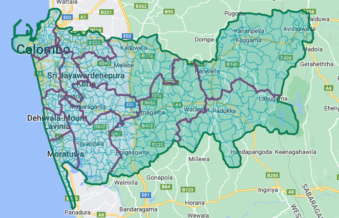 Colombo District Map